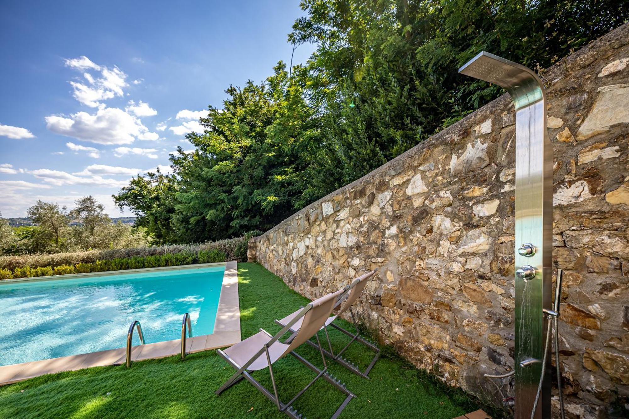 Luxury Villa Tolomei Gucci With Spa San Jacopo al Girone Bagian luar foto