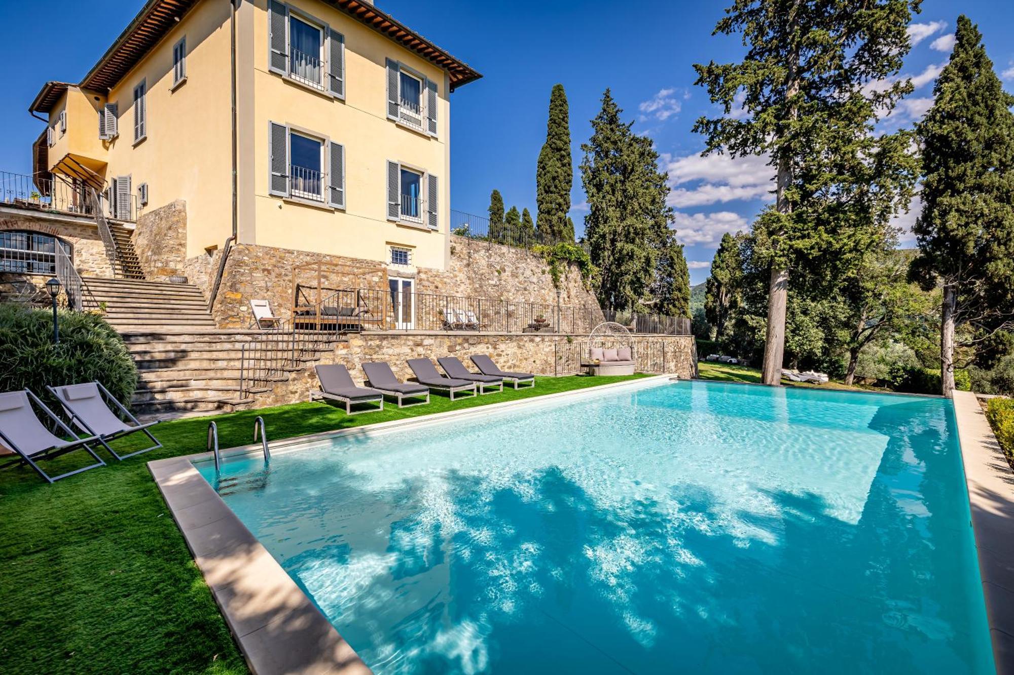 Luxury Villa Tolomei Gucci With Spa San Jacopo al Girone Bagian luar foto