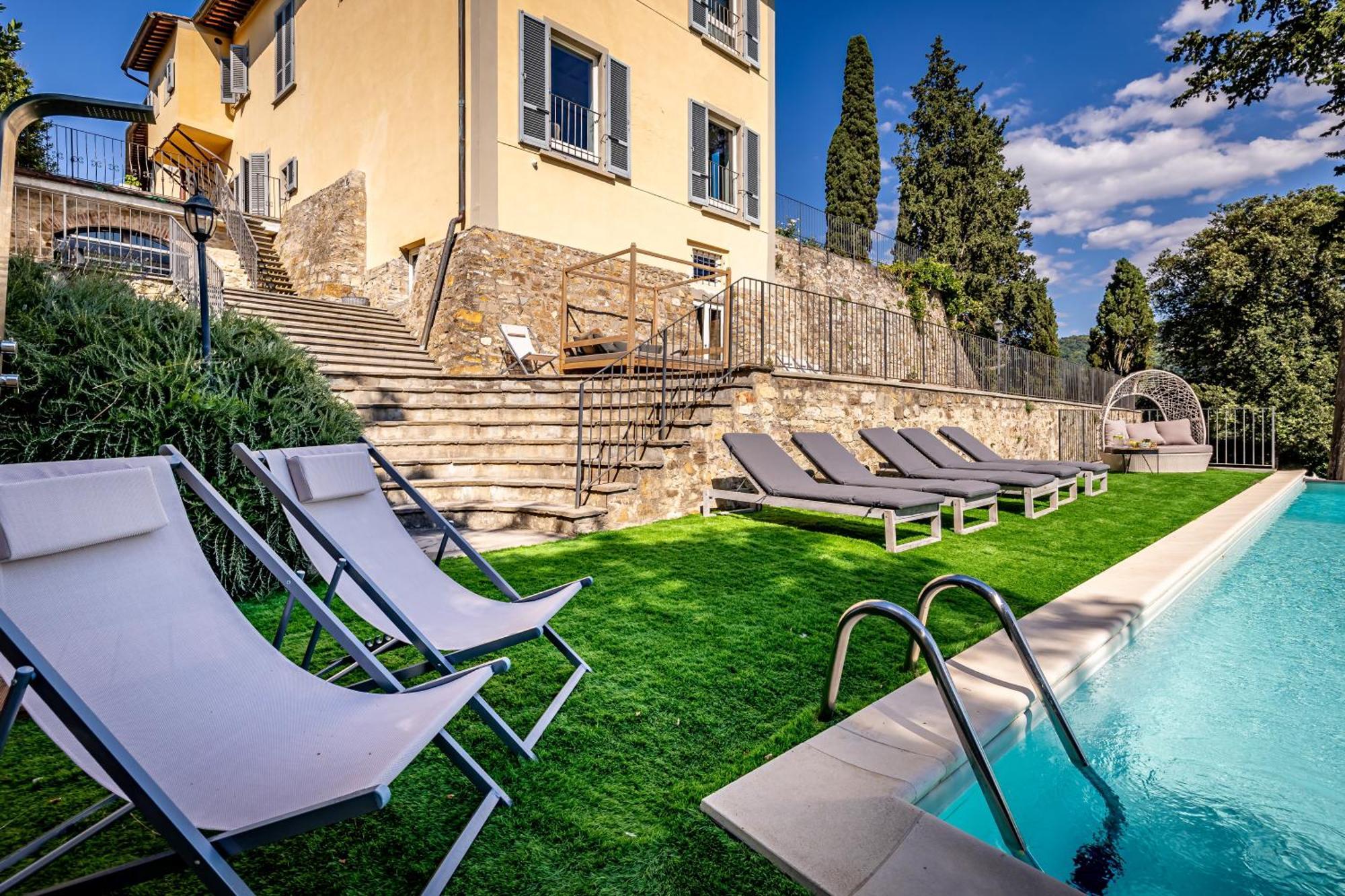 Luxury Villa Tolomei Gucci With Spa San Jacopo al Girone Bagian luar foto