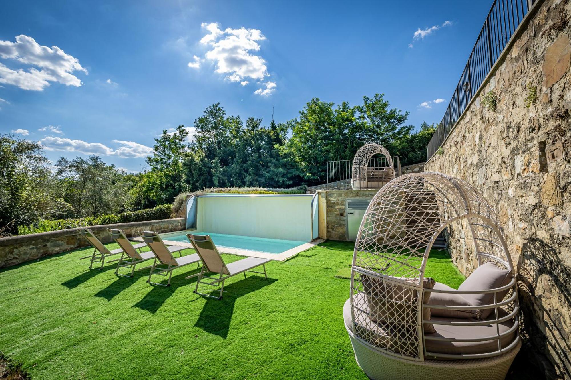 Luxury Villa Tolomei Gucci With Spa San Jacopo al Girone Bagian luar foto