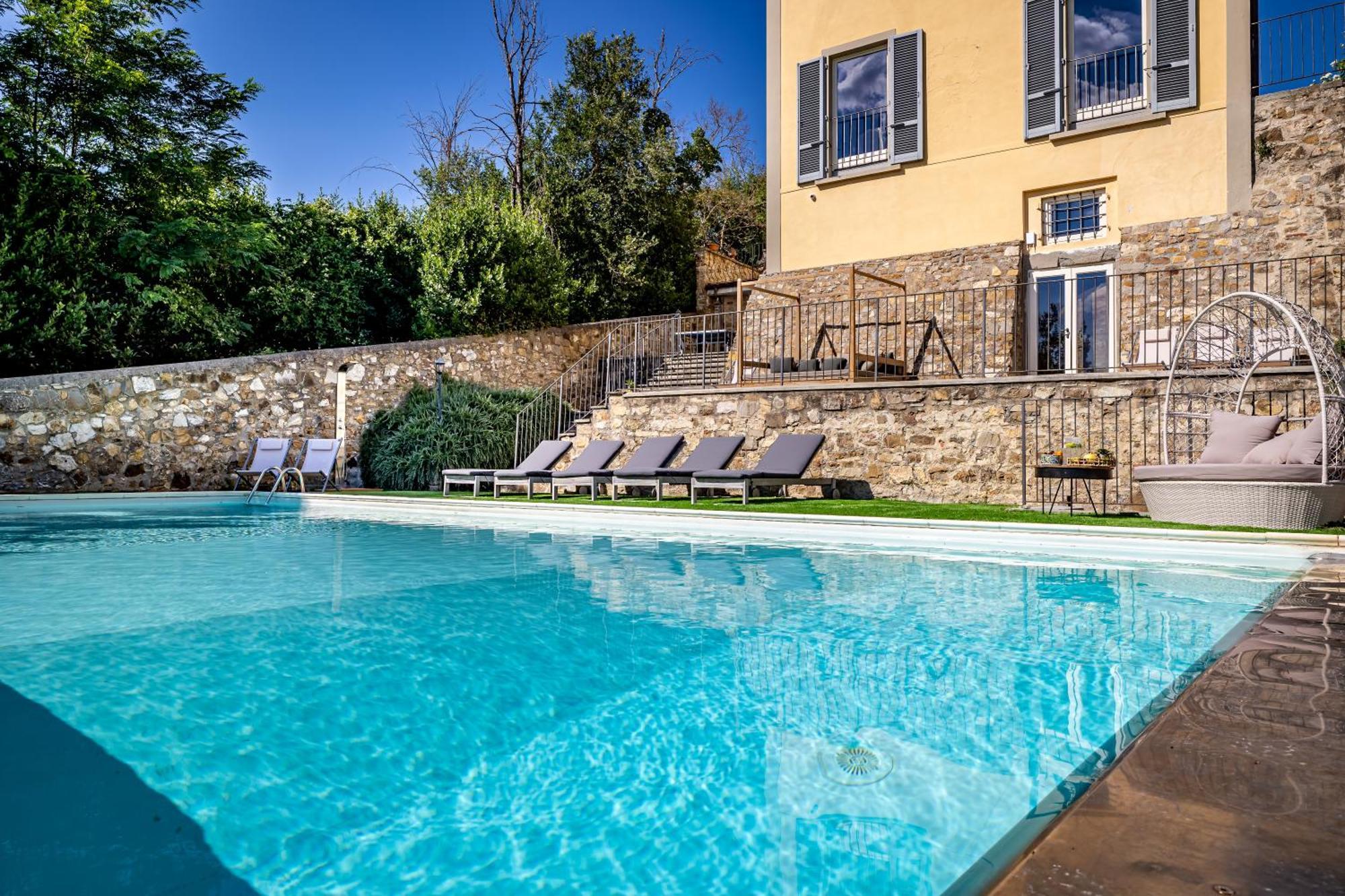 Luxury Villa Tolomei Gucci With Spa San Jacopo al Girone Bagian luar foto