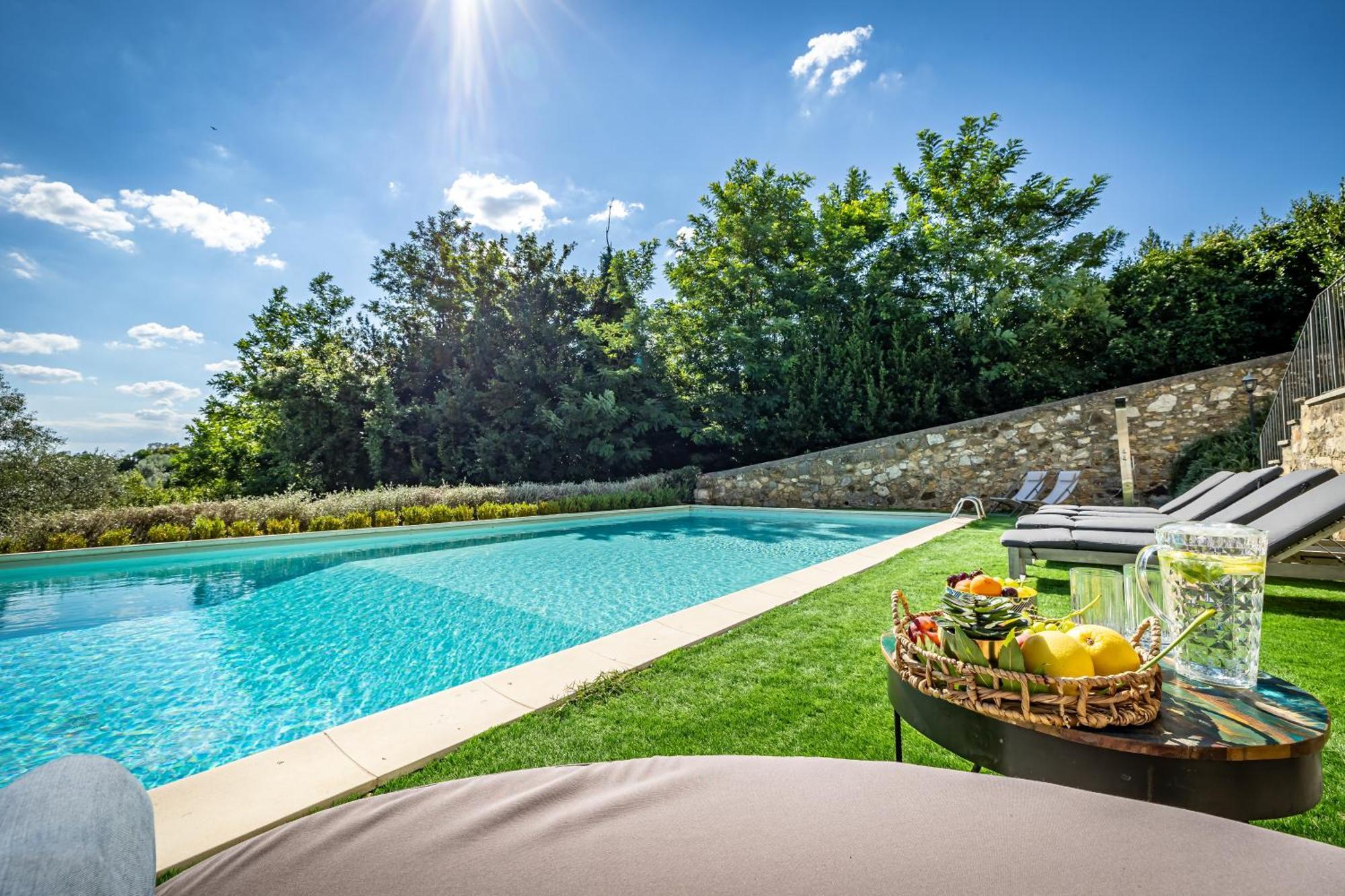 Luxury Villa Tolomei Gucci With Spa San Jacopo al Girone Bagian luar foto