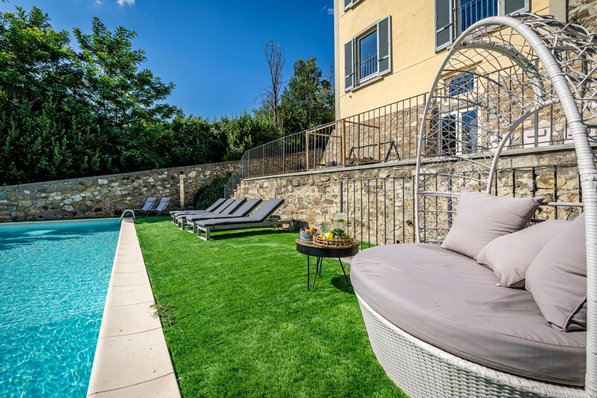 Luxury Villa Tolomei Gucci With Spa San Jacopo al Girone Bagian luar foto