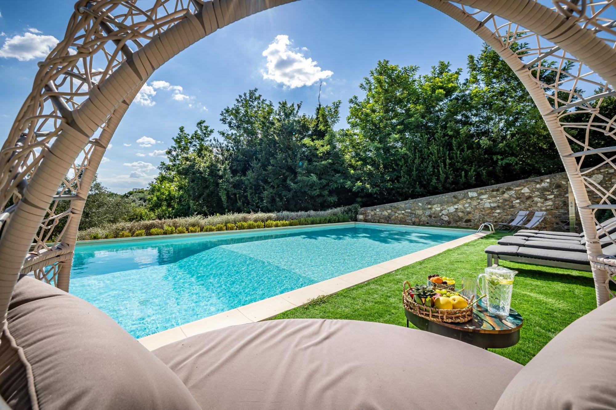 Luxury Villa Tolomei Gucci With Spa San Jacopo al Girone Bagian luar foto